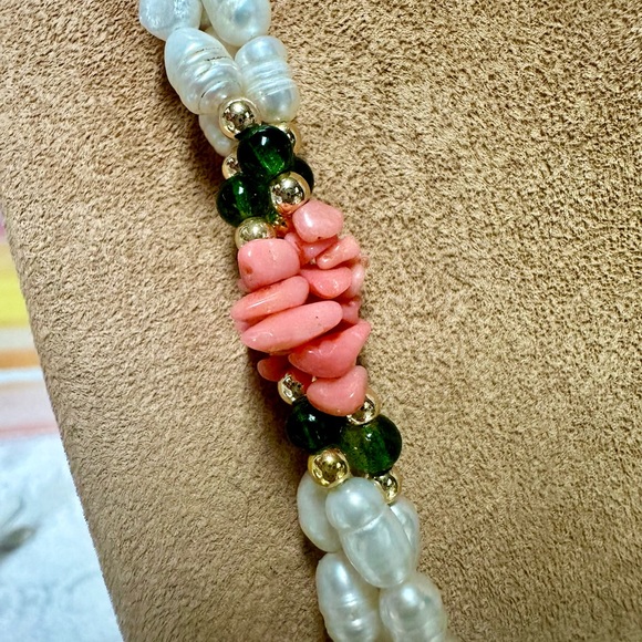 Rice pearl & bead necklace set - Picture 5 of 6